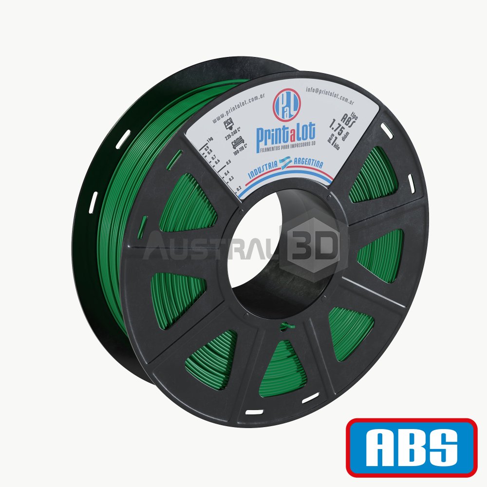 Filamento 3D Printalot 1.75mm 1kg ABS VERDE