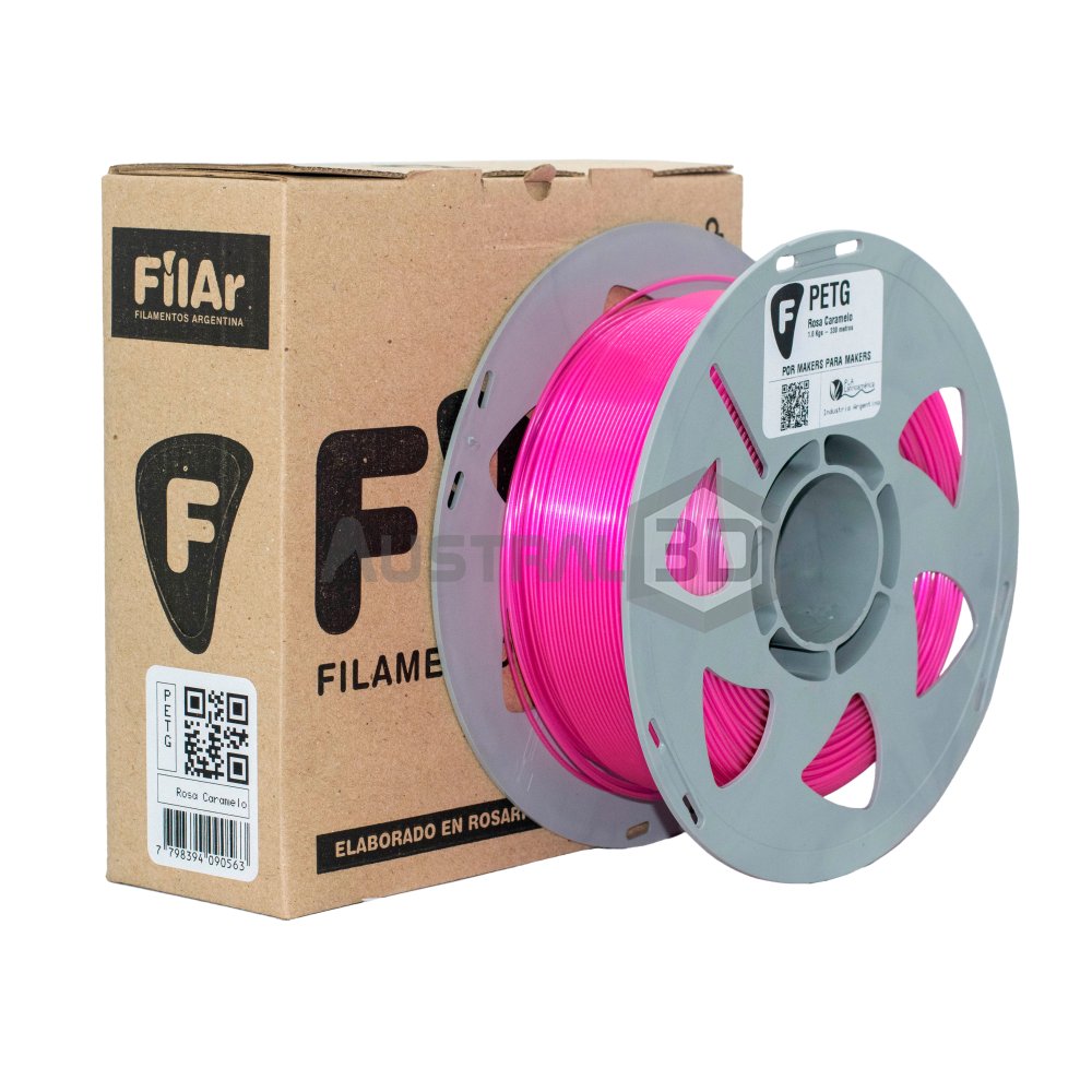 Filamento 3D PETG Filar 1.75Mm 1Kg ROSA CARAMELO
