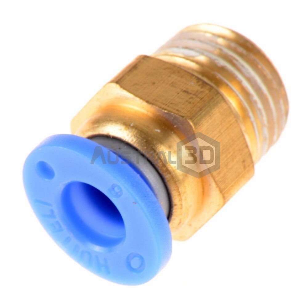 Acople neumático conector racor pc6-01 10 mm