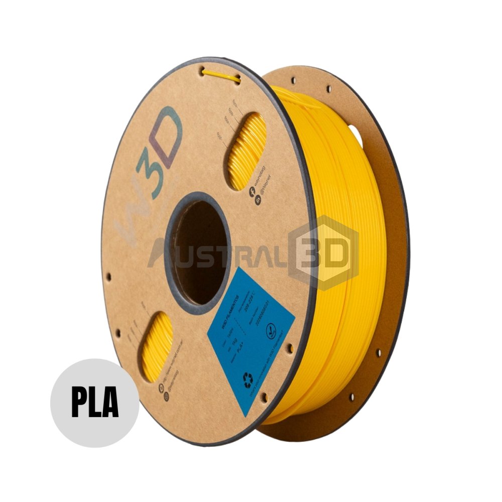 Filamento PLA+ W3D 1kg AMARILLO