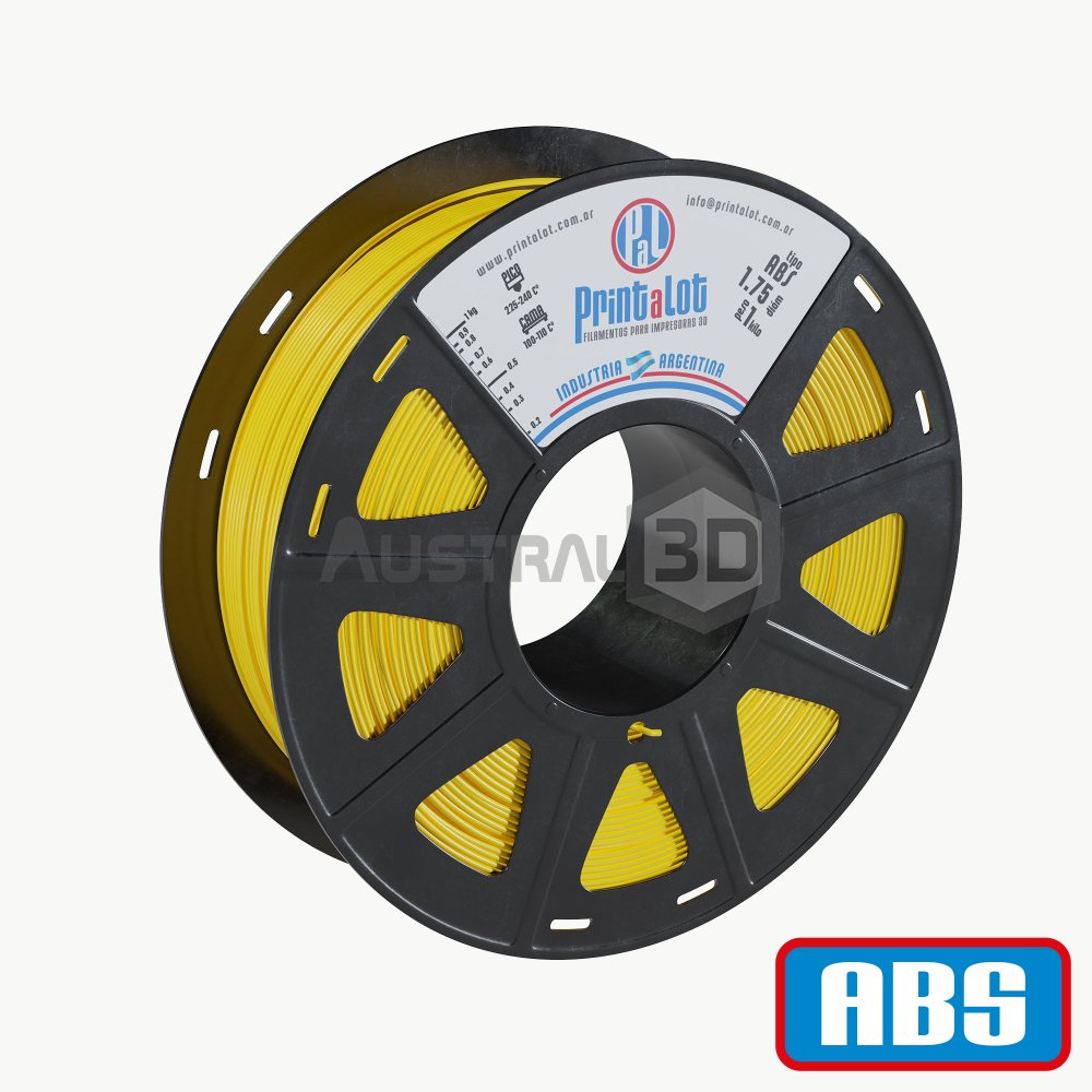 Filamento 3D Printalot 1.75mm 1kg ABS AMARILLO