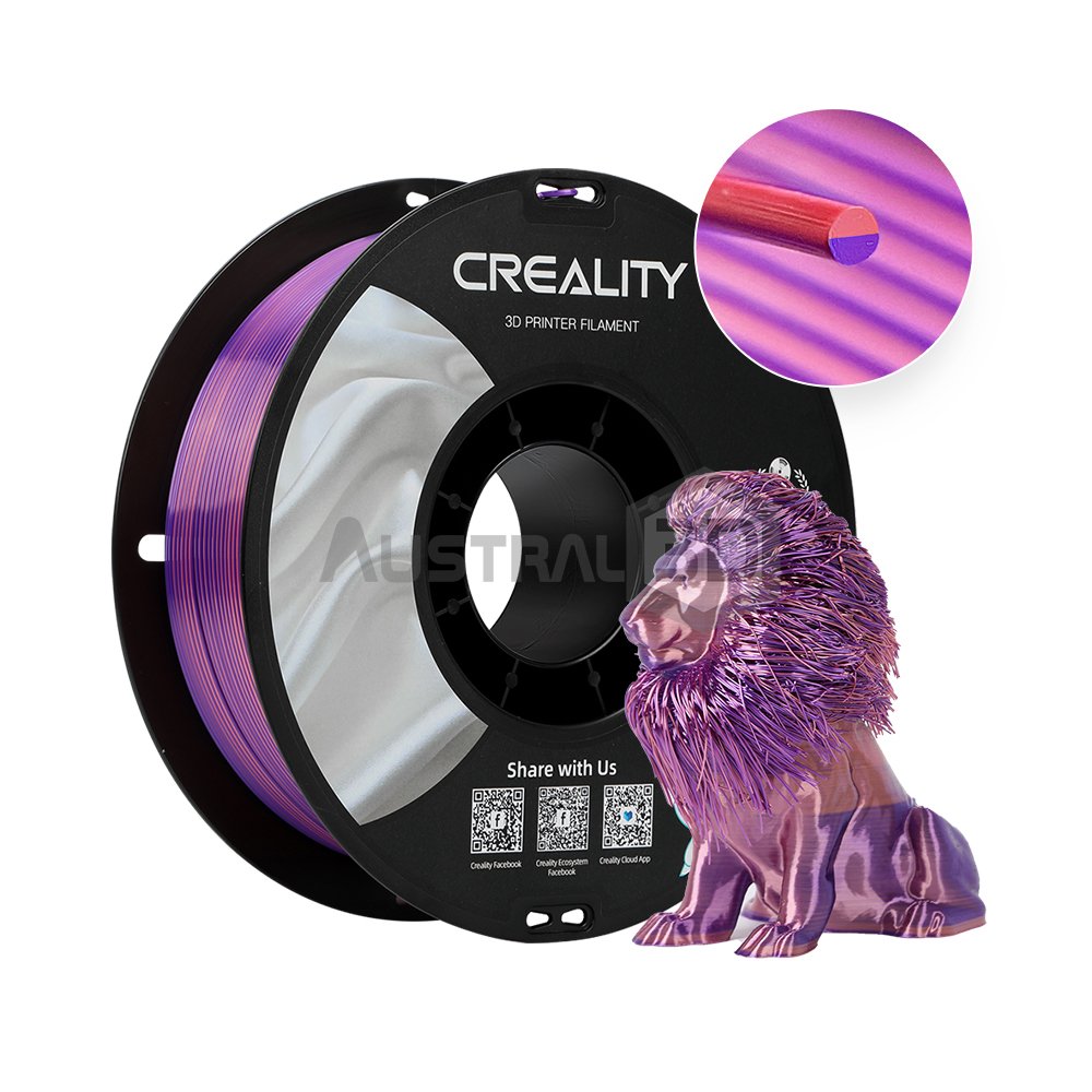 Filamento 3D CR-SILK 1.75mm Creality 1kg ROSA PURPURA