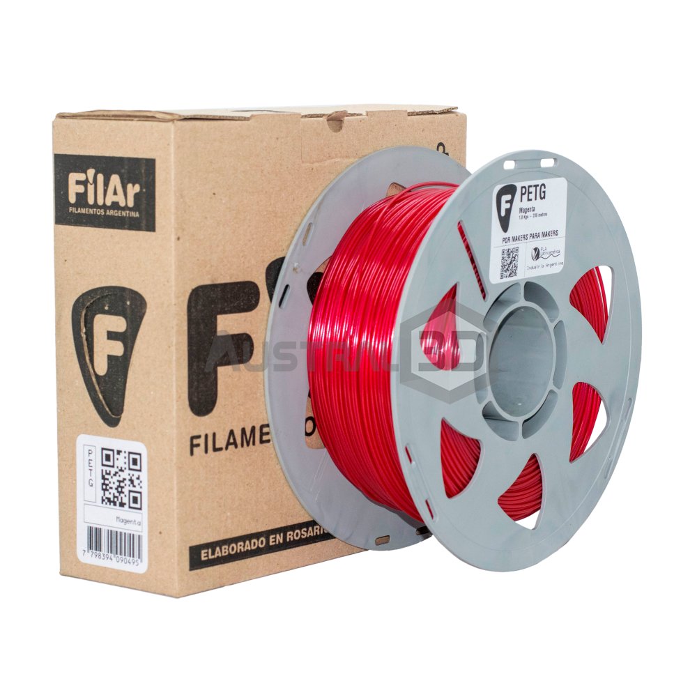 Filamento 3D PETG Filar 1.75Mm 1Kg MAGENTA