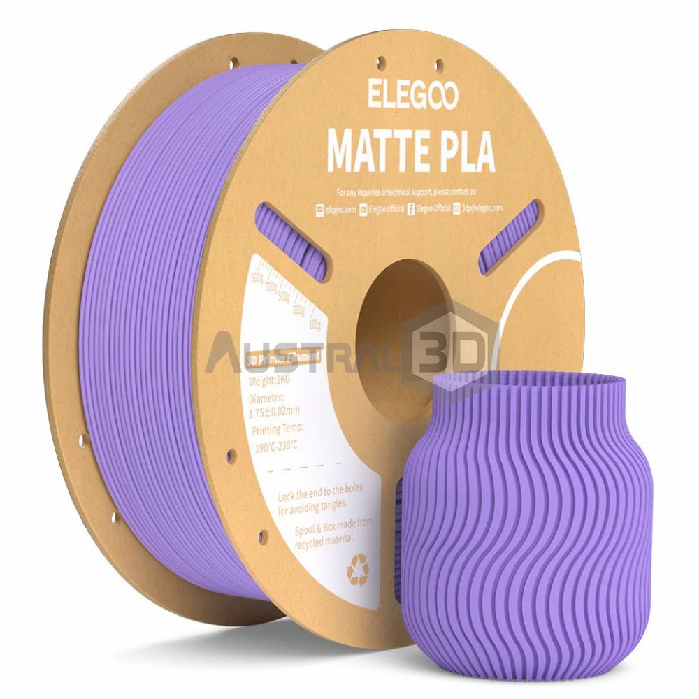 Filamento 3D ELEGOO PLA MATE 1kg 1.75mm LAVANDA