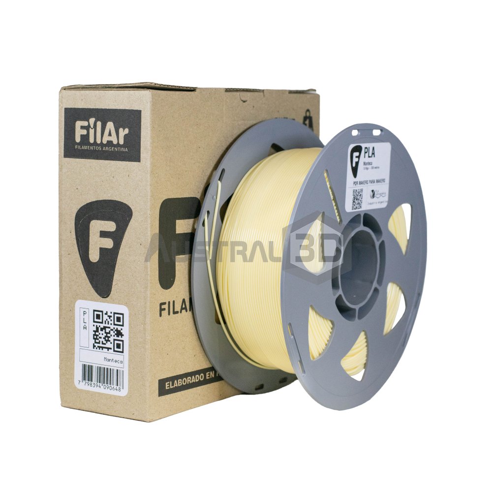 Filamento 3D PLA Filar 1.75Mm 1Kg MANTECA