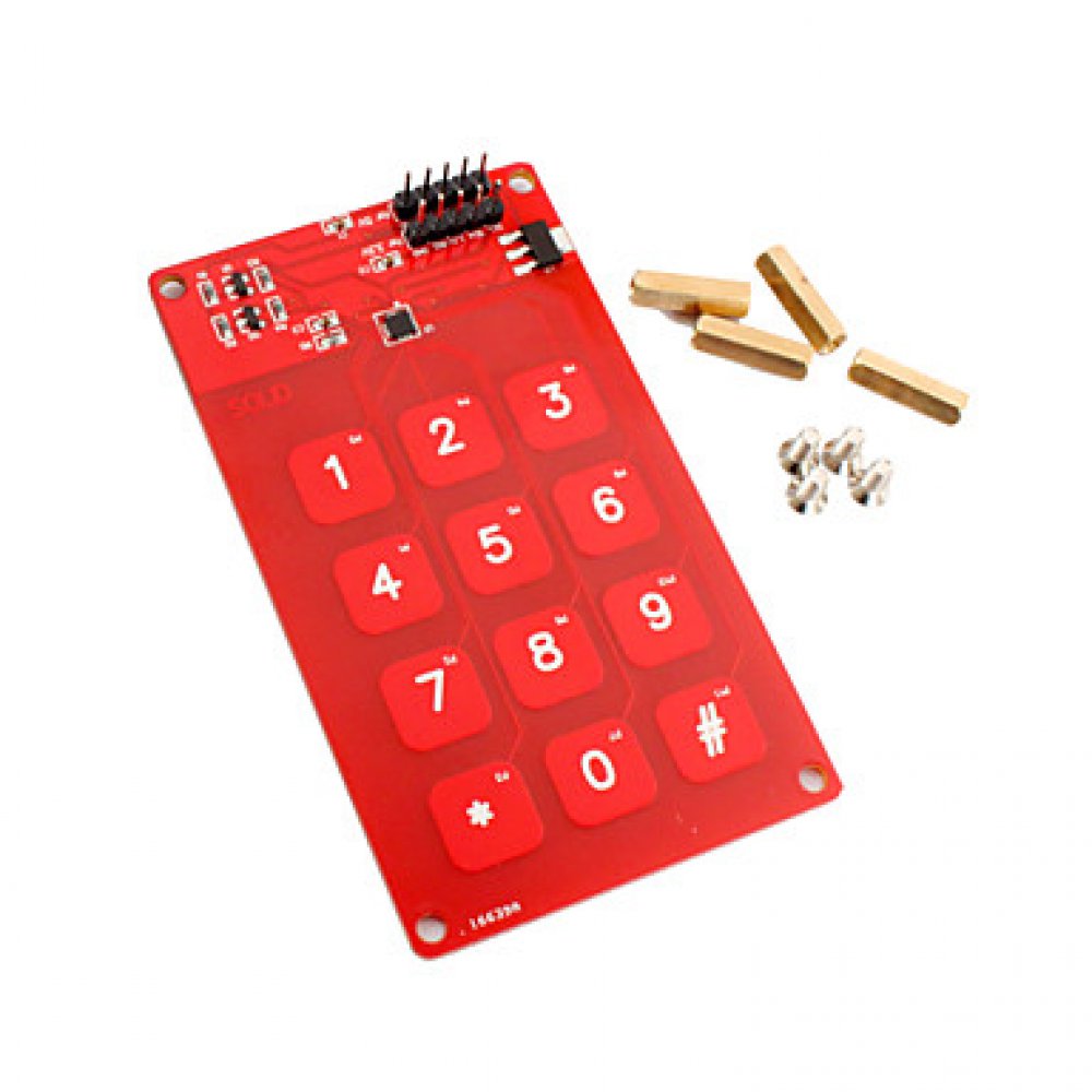 Módulo Teclado Touch Capacitivo Mpr121 I2c Tornillos 3.3v 5v