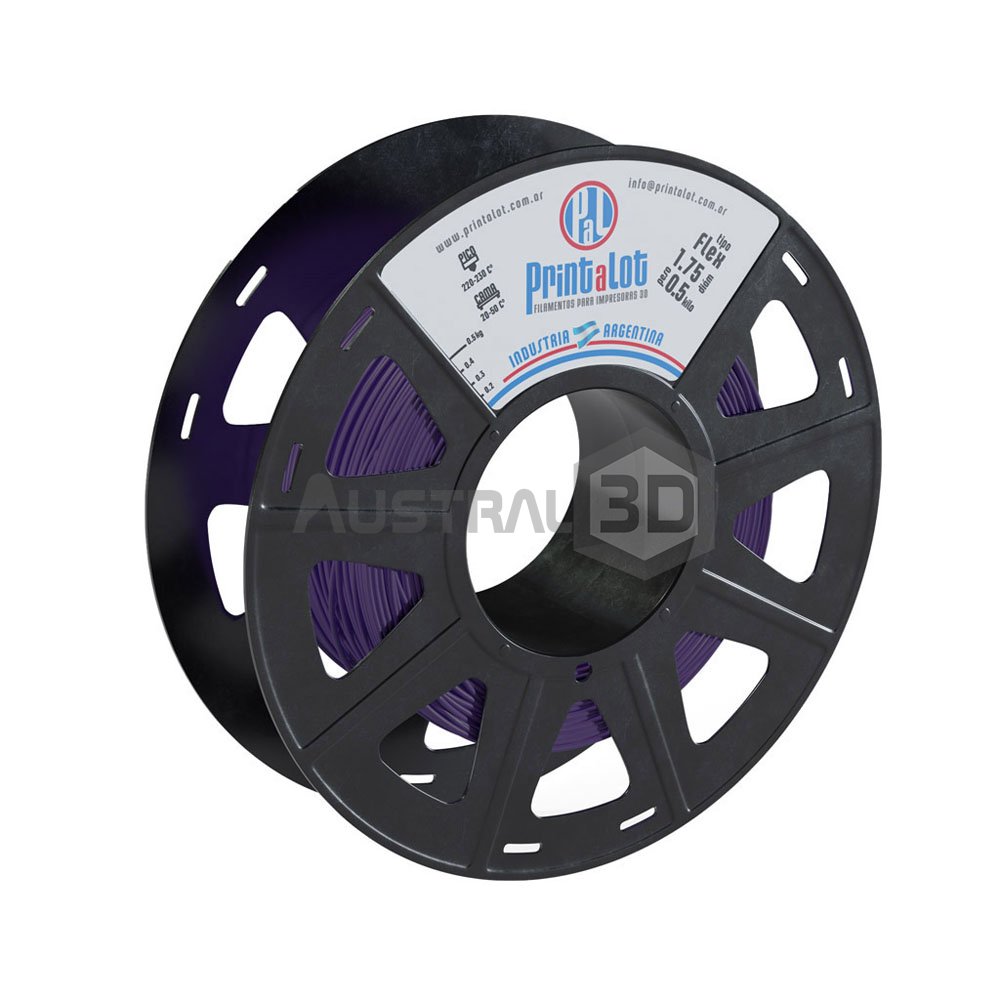 Filamento 3D Printalot 1.75mm 500g FLEX VIOLETA