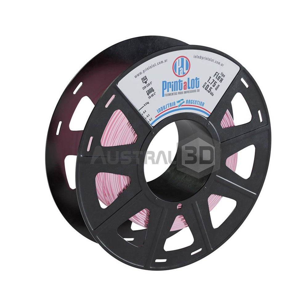 Filamento 3D Printalot 1.75mm 500g FLEX ROSA
