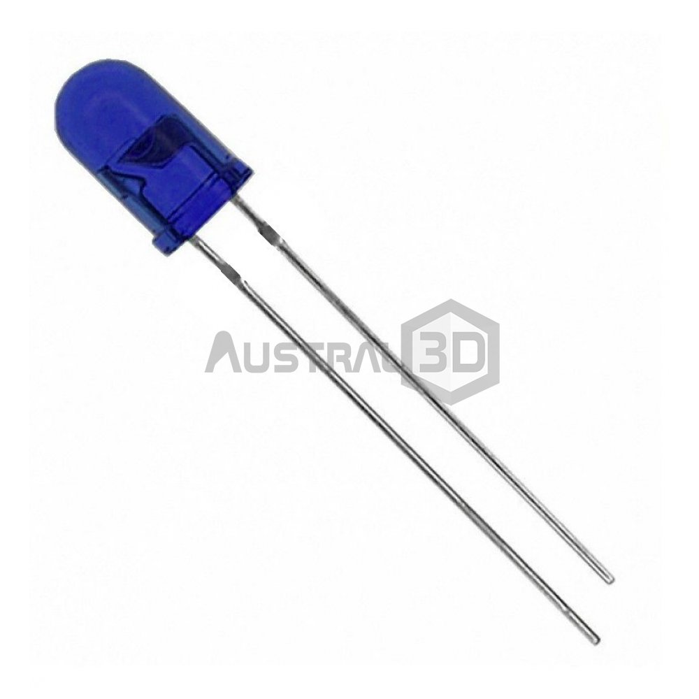 Led 5mm Azul Alta Luminosidad Difuso