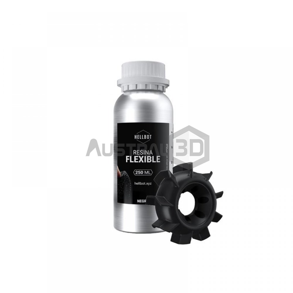 Resina Hellbot Flexible Negra 250ml
