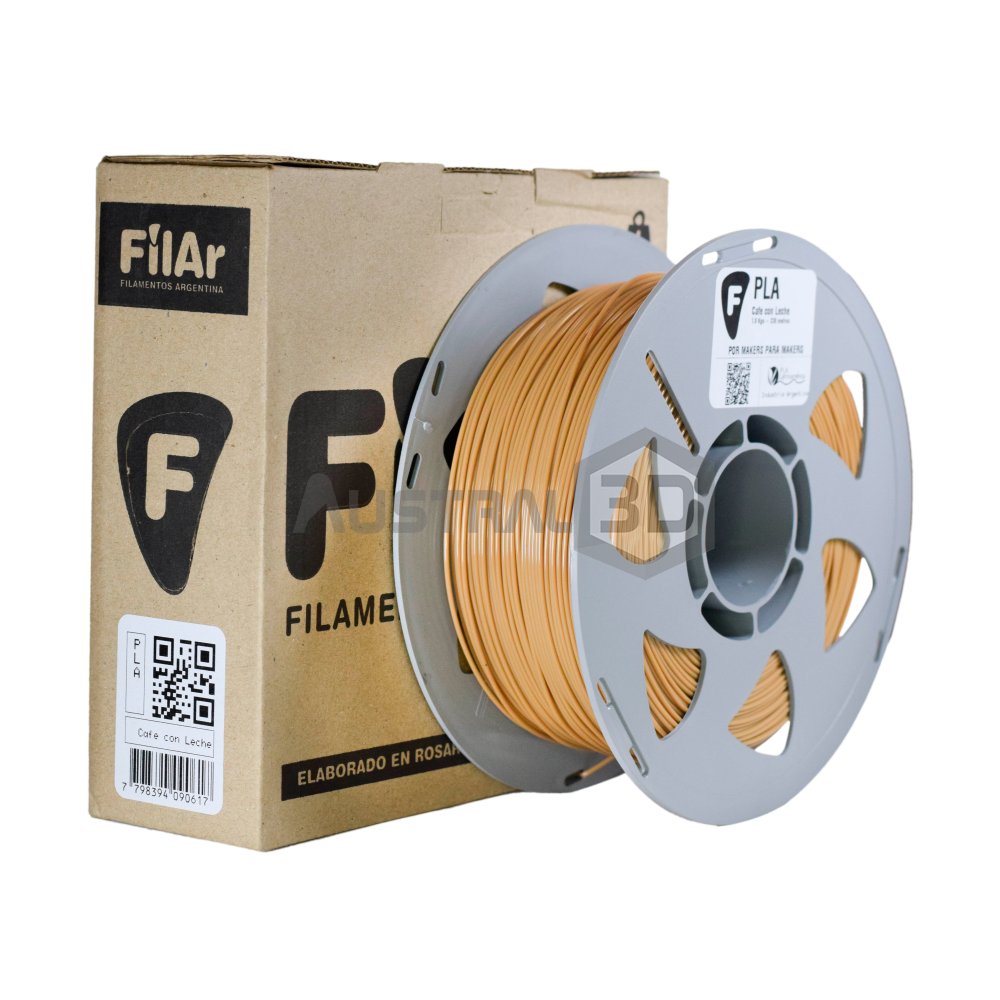 Filamento 3D PLA Filar 1.75Mm 1Kg CAFE CON LECHE