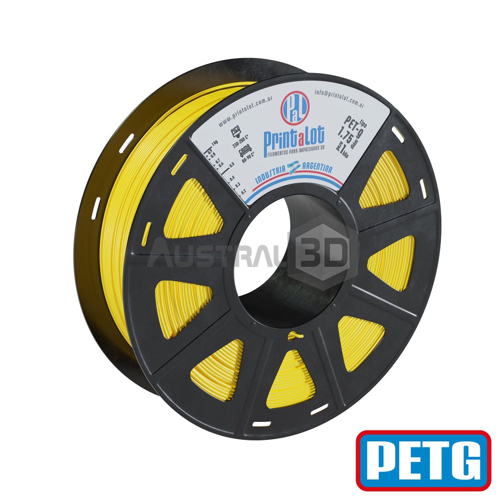 Filamento 3D PETG Printalot 1.75Mm 1Kg AMARILLO