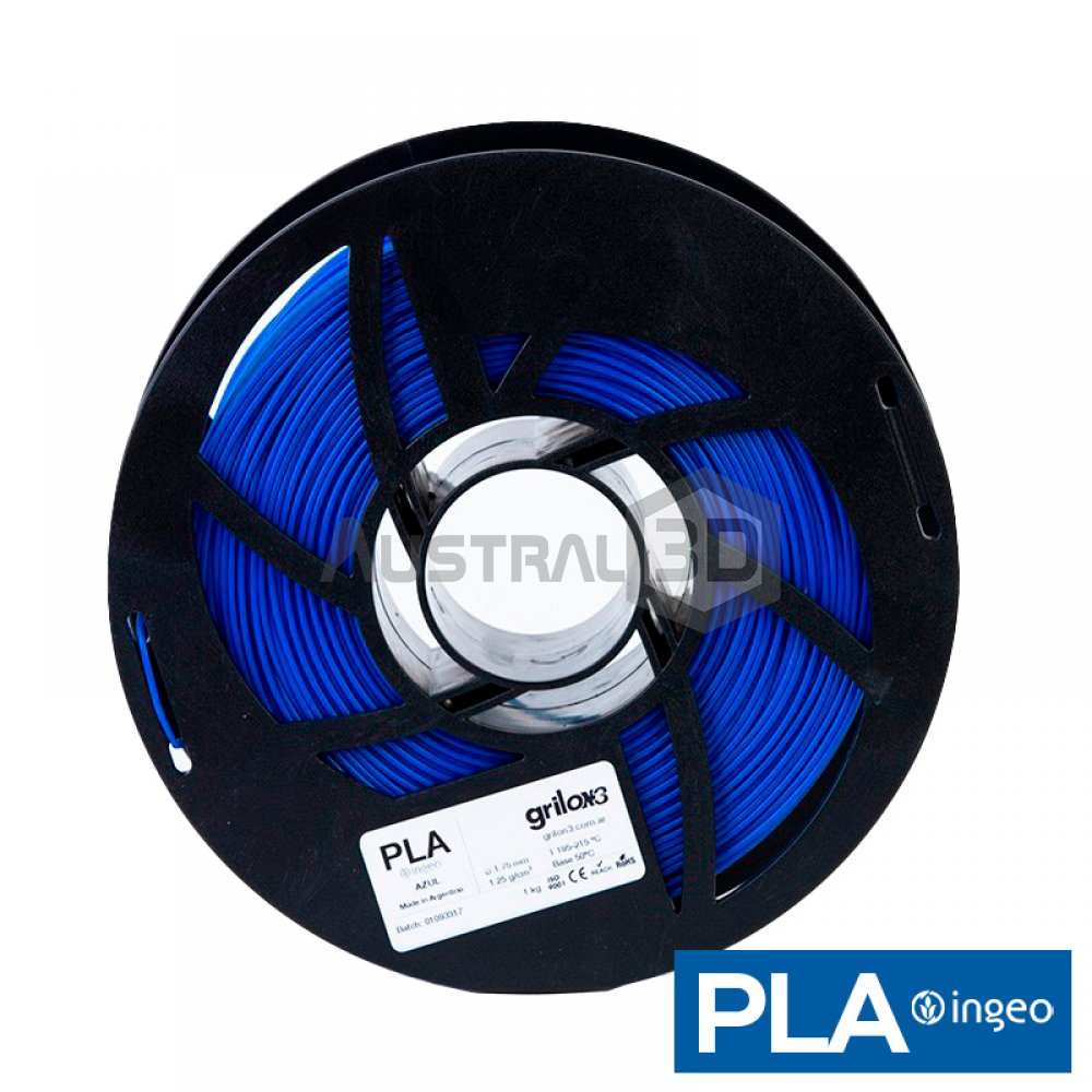 Filamento Grilon3 PLA 1.75mm AZUL 1kg