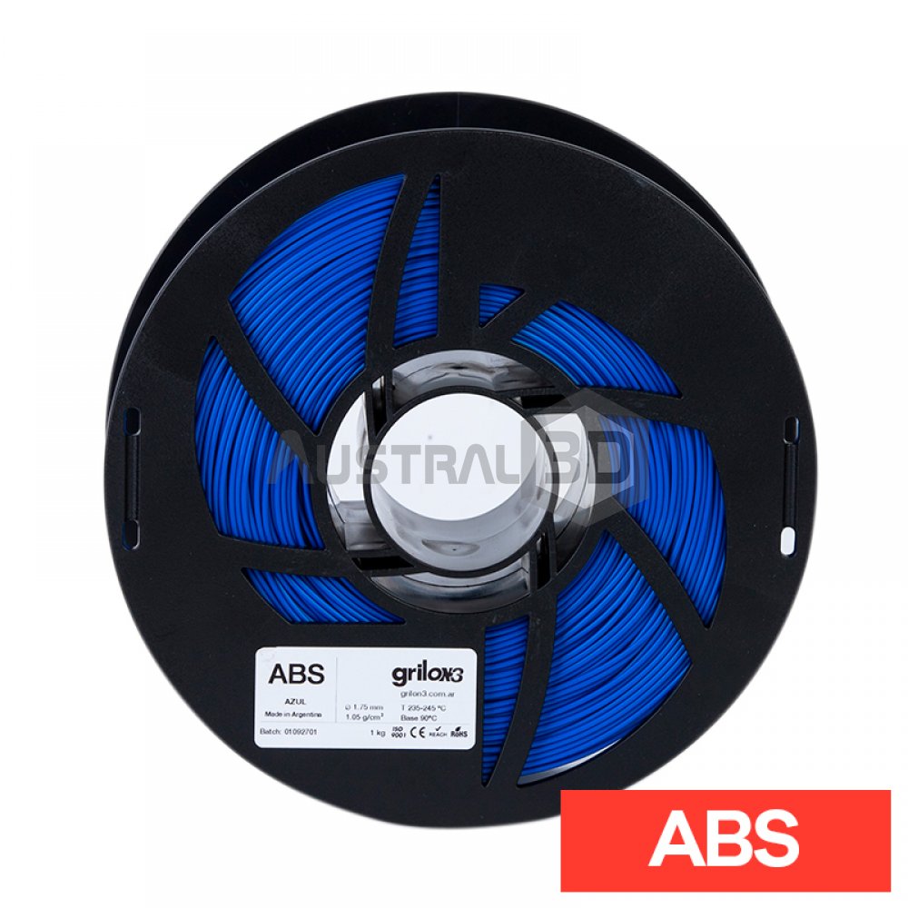 Filamento Grilon3 ABS 1,75mm 1kg AZUL