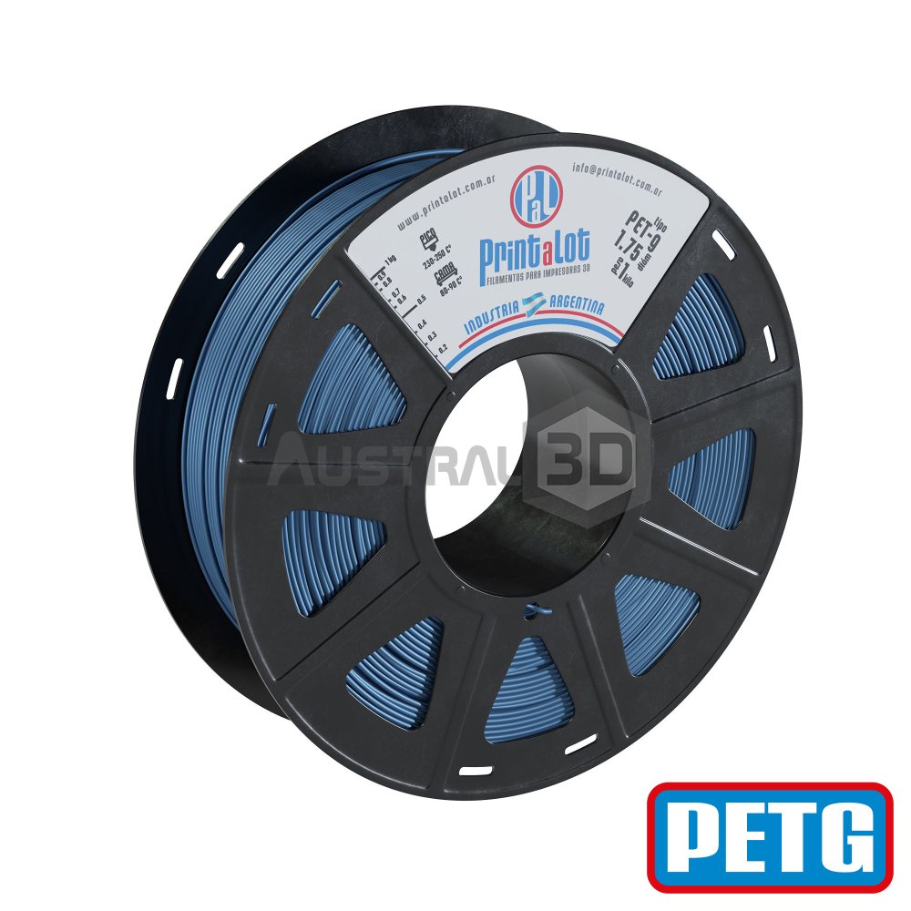 Filamento 3D PETG Printalot 1.75Mm 1Kg COBALTO Metalizado