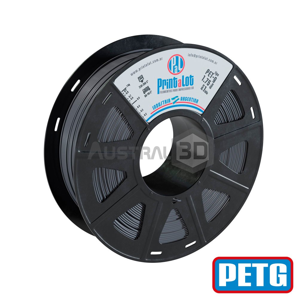 Filamento 3D PETG Printalot 1.75Mm 1Kg GRIS