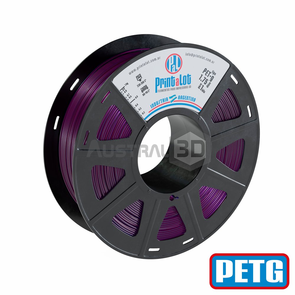Filamento 3D PETG Printalot 1.75Mm 1Kg VIOLETA Translúcido