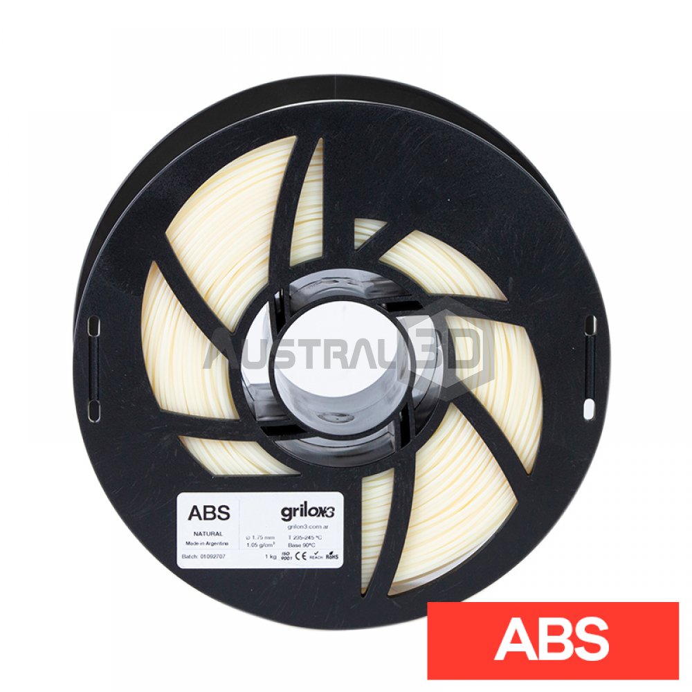Filamento Grilon3 ABS 1,75mm 1kg NATURAL