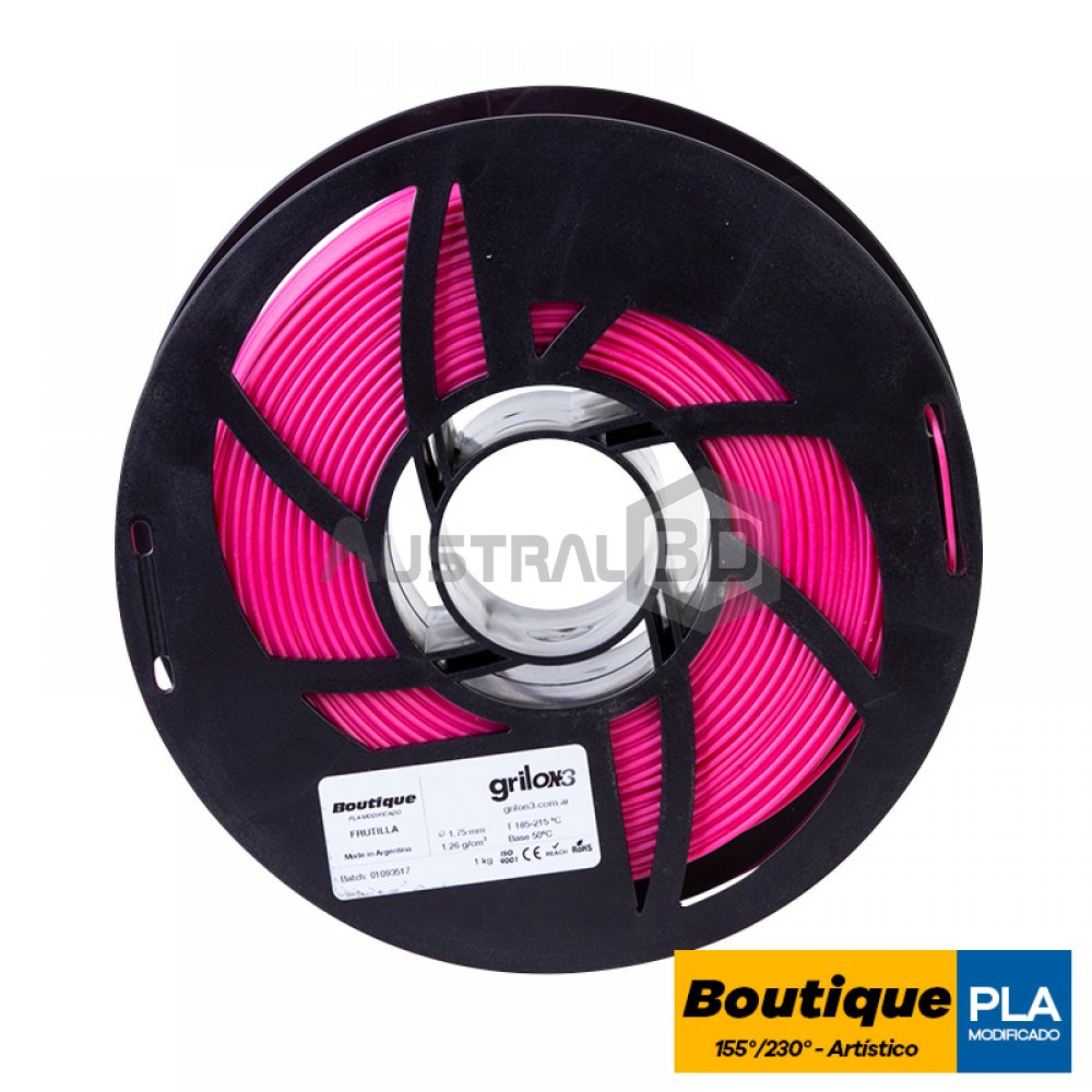 Filamento Grilon3 PLA Boutique 1.75mm FRUTILLA 1kg