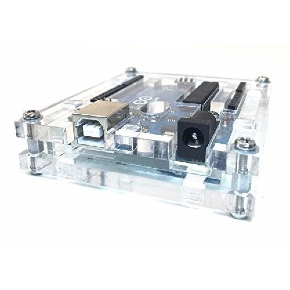 Case Gabinete Arduino Uno R3 Acrilico Transparente Calidad