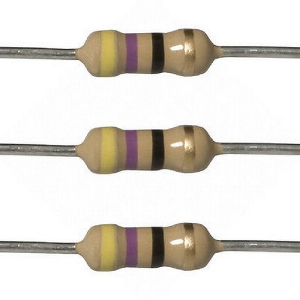 Pack 10 Resistencias 1/4w 0.25w 470 Ohms 5% Resistencia