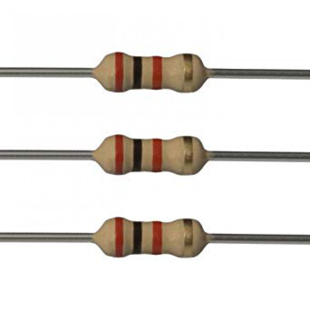 Pack 10 Resistencias 1/4w 0.25w 2k Ohms 5% Resistencia