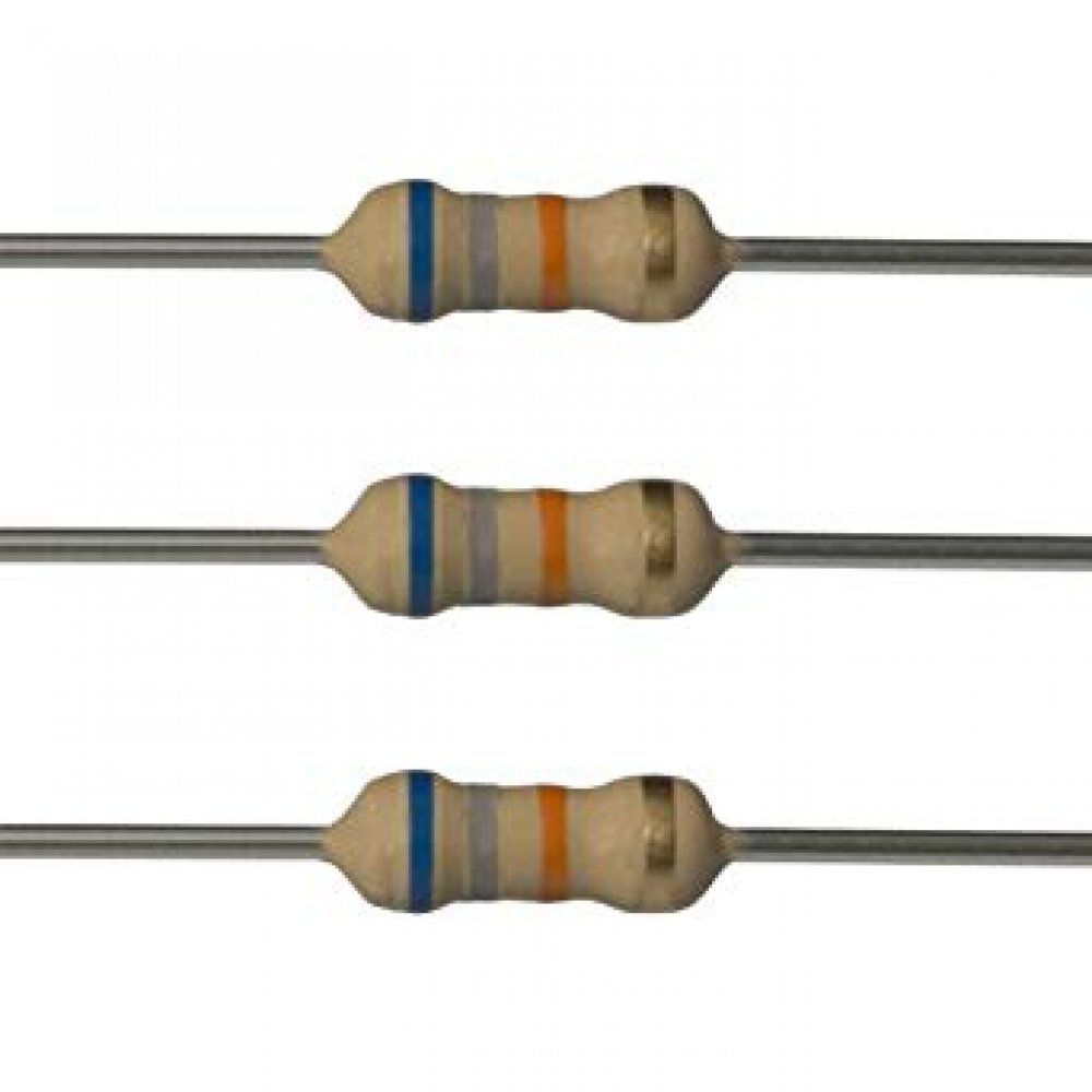 Pack 10 Resistencias 1/4w 0.25w 68k Ohms 5% Resistencia
