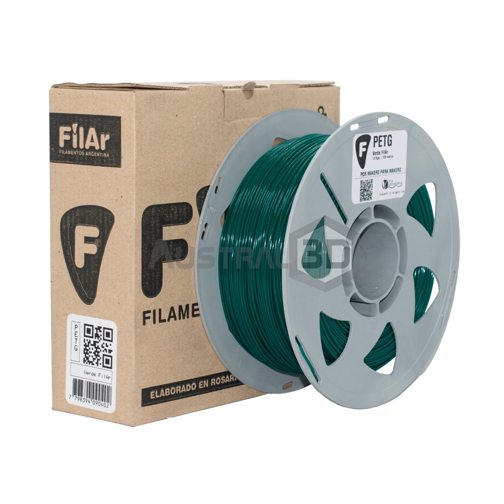Filamento 3D PETG Filar 1.75Mm 1Kg VERDE FILAR