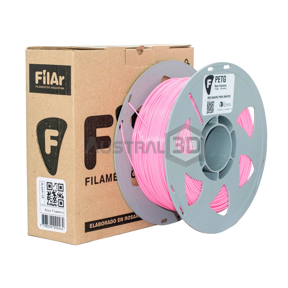 Filamento 3D PETG Filar 1.75Mm 1Kg ROSA FLAMENCO