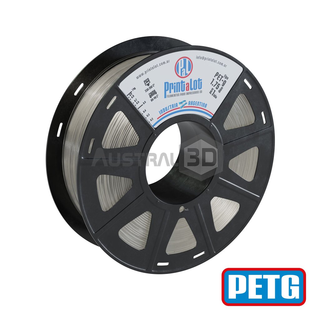 Filamento 3D PETG Printalot 1.75Mm 1Kg NATURAL Translúcido