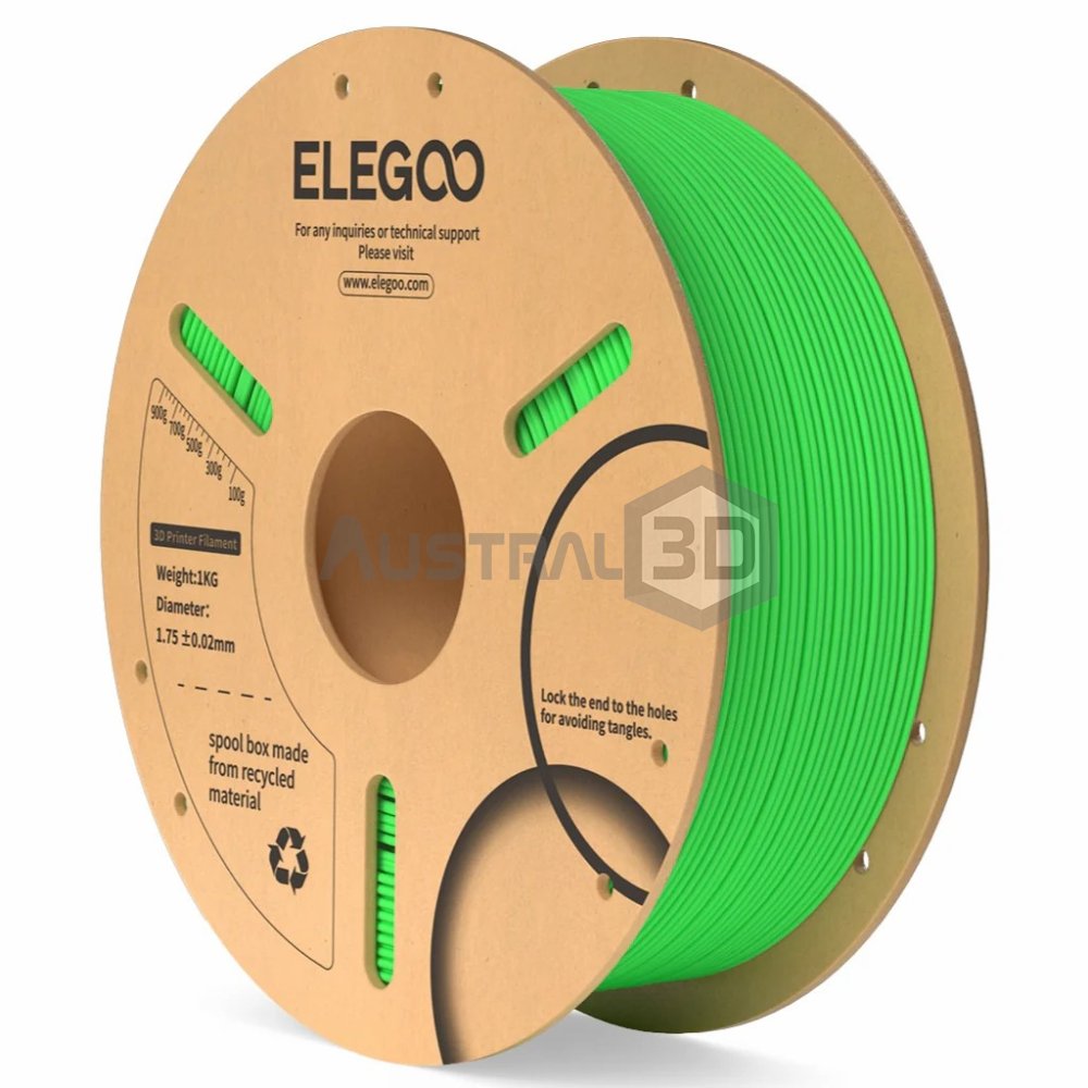 Filamento 3D ELEGOO PLA 1kg 1.75mm VERDE NEON