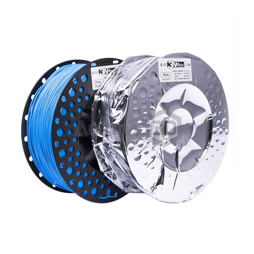 Filamento 3D PLA+ 1.75mm 3nMax SE 750g CELESTE