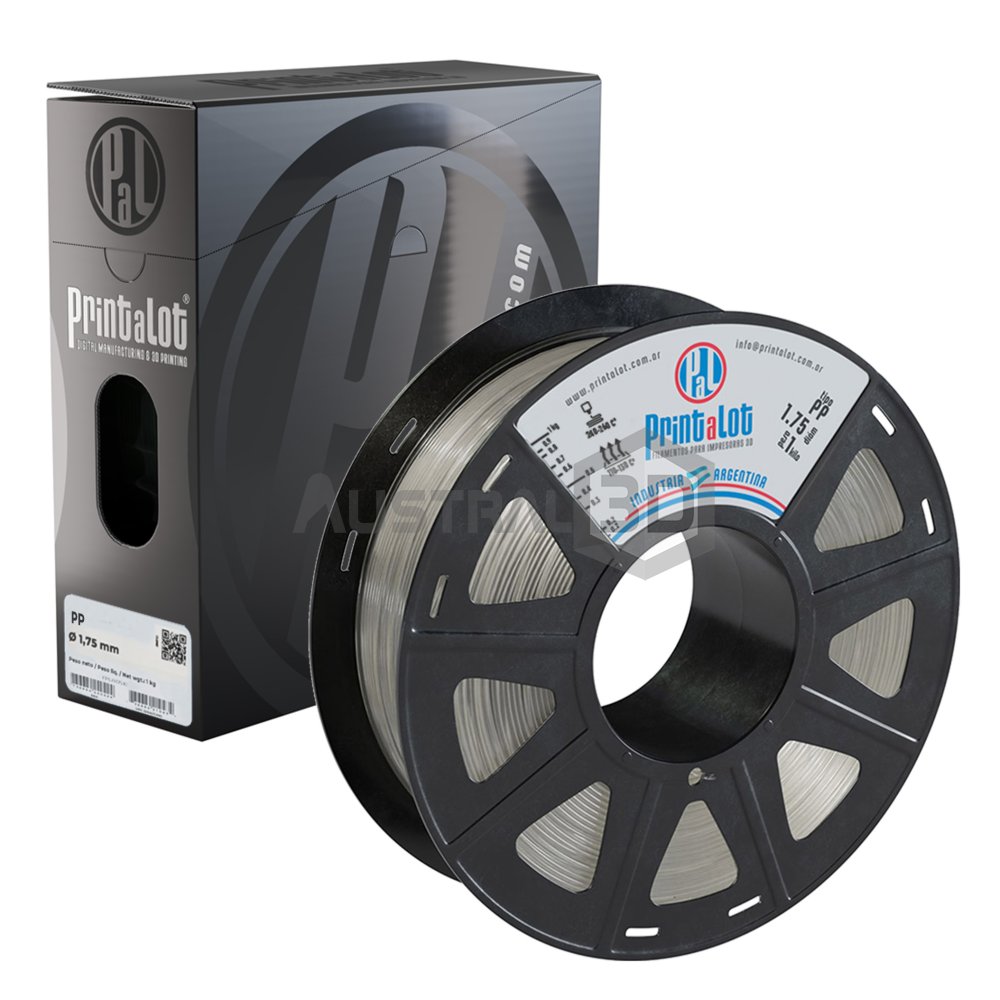 Filamento 3D Printalot 1.75mm 1kg PP NATURAL