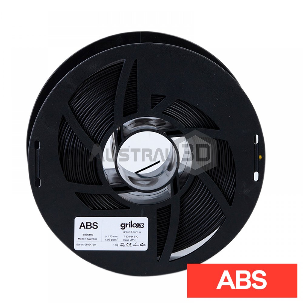 Filamento Grilon3 ABS 1,75mm 1kg NEGRO