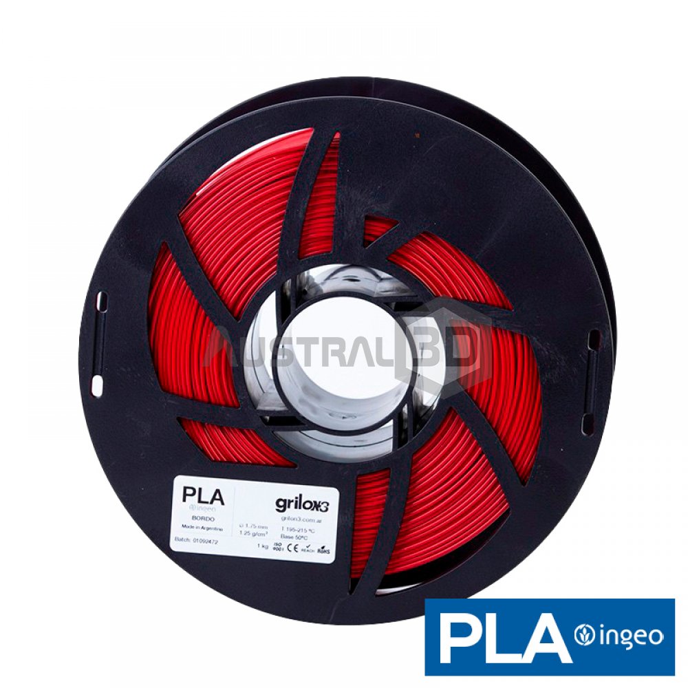 Filamento Grilon3 PLA 1.75mm BORDO 1kg