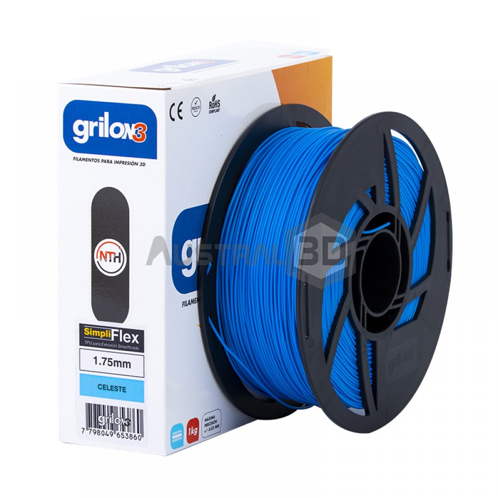 Filamento Grilon3 SimpliFLEX 1.75mm CELESTE 1kg