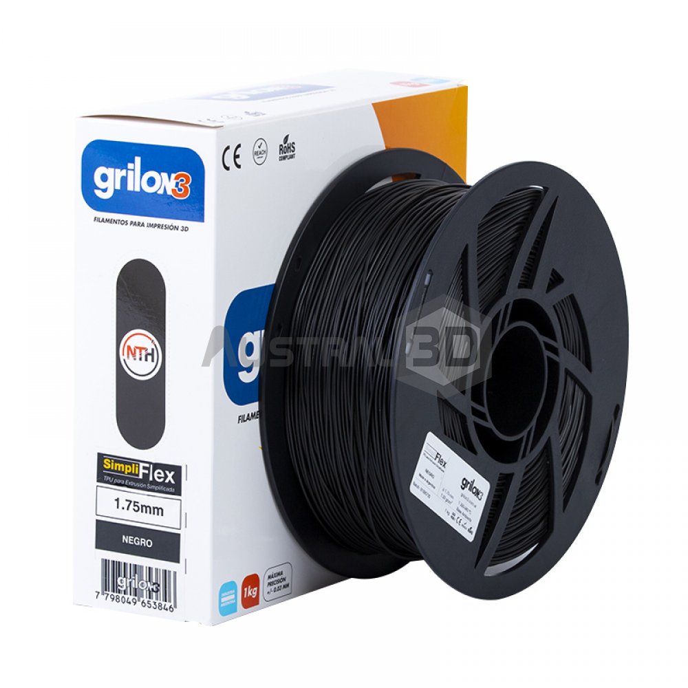 Filamento Grilon3 SimpliFLEX 1.75mm NEGRO 1kg