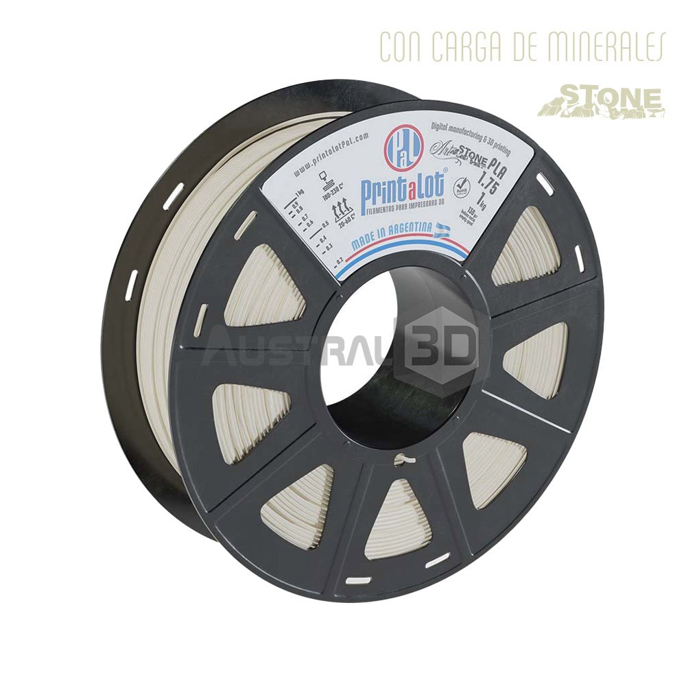 Filamento 3D Printalot 1.75mm 1kg PLA STONE CALIZA
