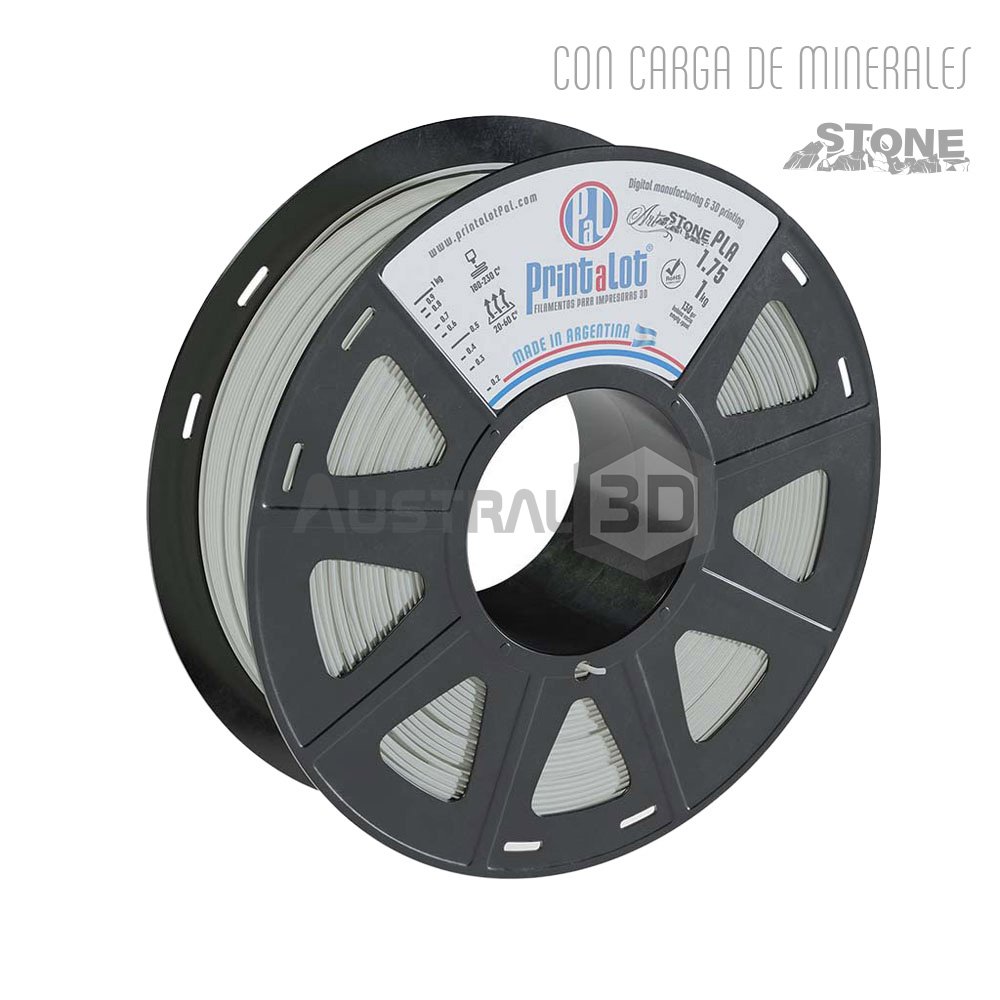 Filamento 3D Printalot 1.75mm 1kg PLA STONE CONCRETO