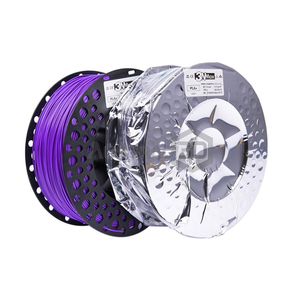 Filamento 3D PLA+ 1.75mm 3nMax SE 750g LILA