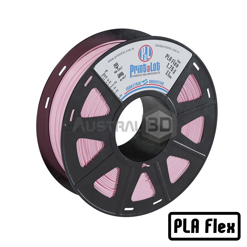 Filamento 3D Printalot 1.75mm 1kg PLA FLEX ROSA