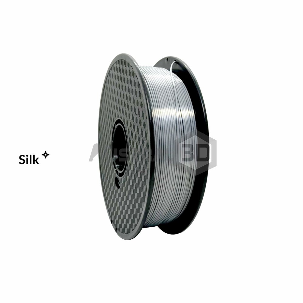 Filamento 3D Hellbot PLA Ecofila Silk 1,75mm 1kg GRIS PLATA