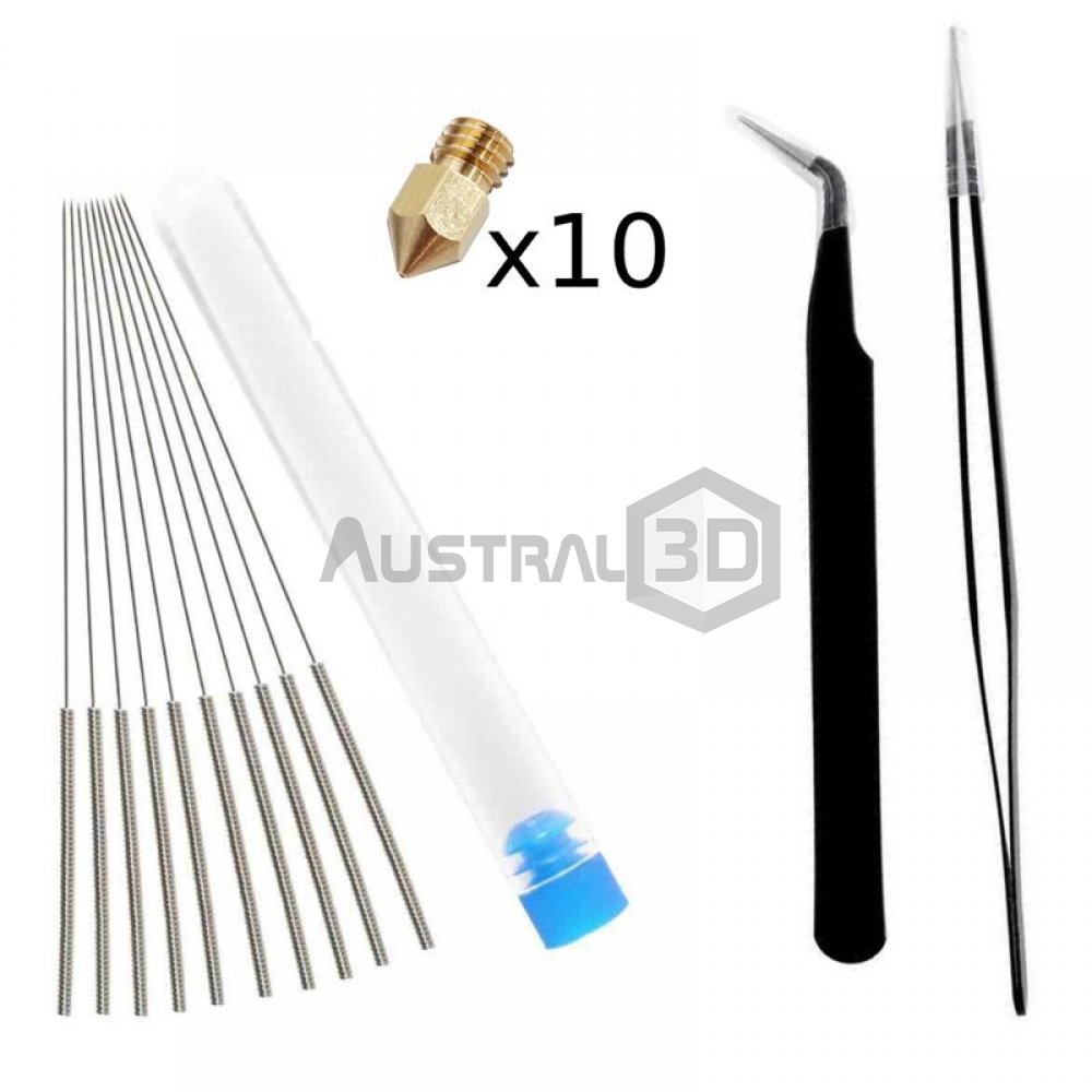 Kit Limpieza Mantenimiento Agujas Nozzle Pinzas Impresora 3D
