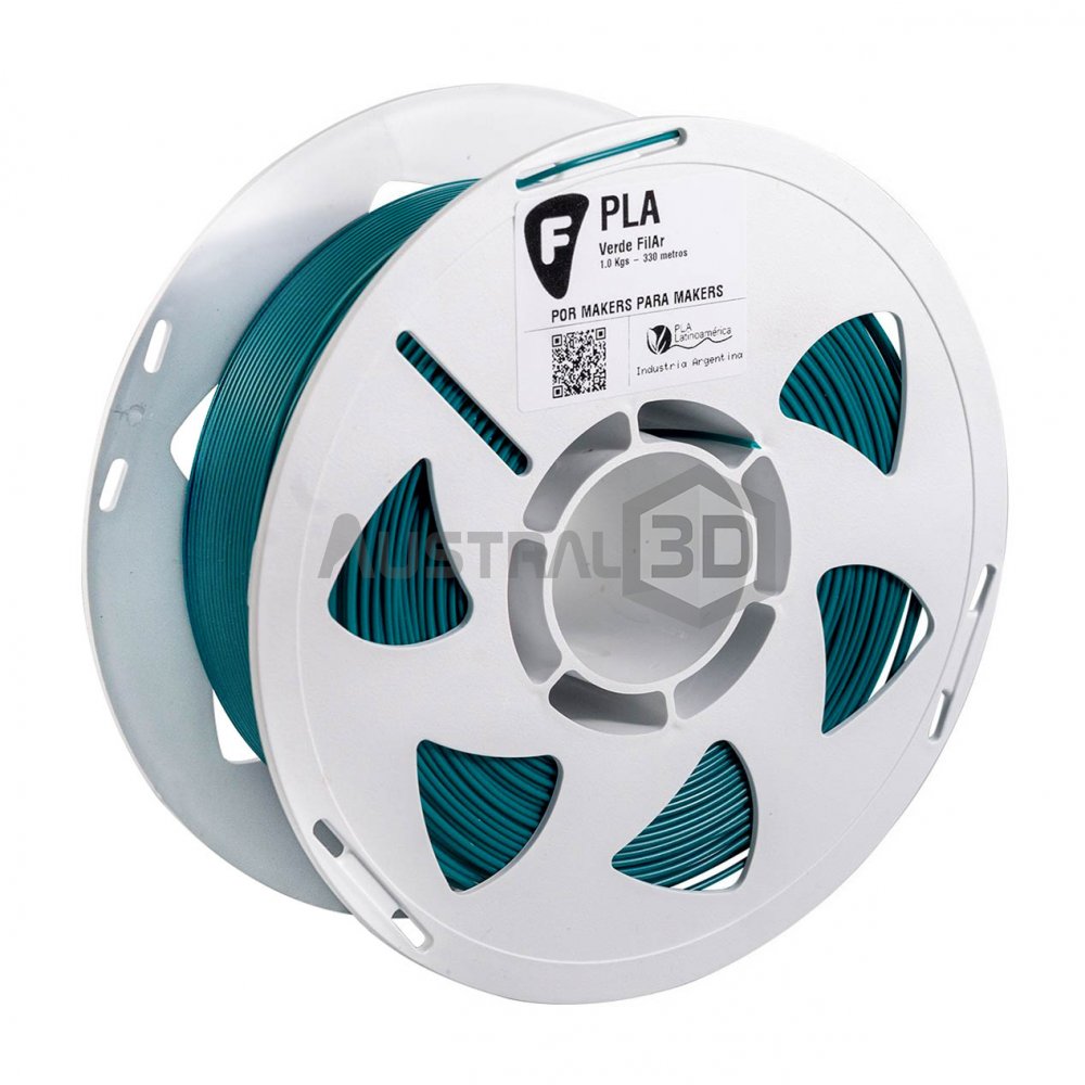 Filamento 3D PLA Filar 1.75Mm 1Kg VERDE FILAR