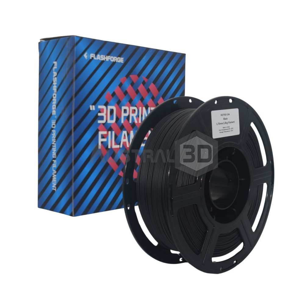 Filamento 3D Flashforge PLA HS lite 1kg NEGRO