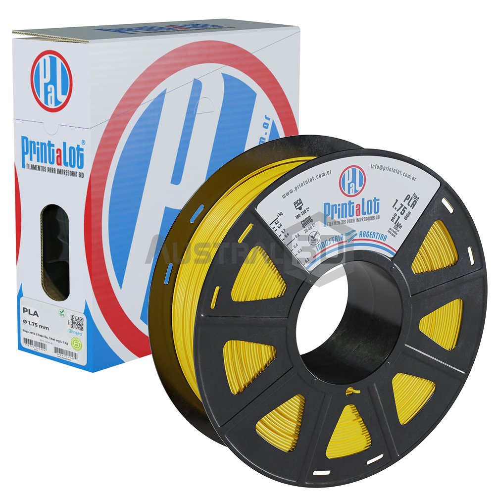 Filamento 3D Printalot 1.75mm 1kg PLA AMARILLO