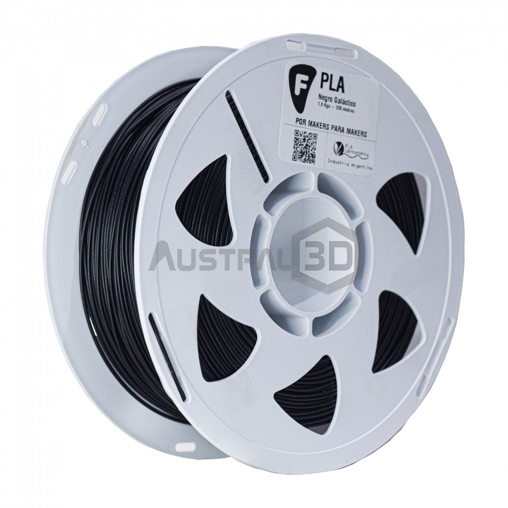 Filamento 3D PLA Filar 1.75Mm 1Kg NEGRO GALACTICO (con brillitos)