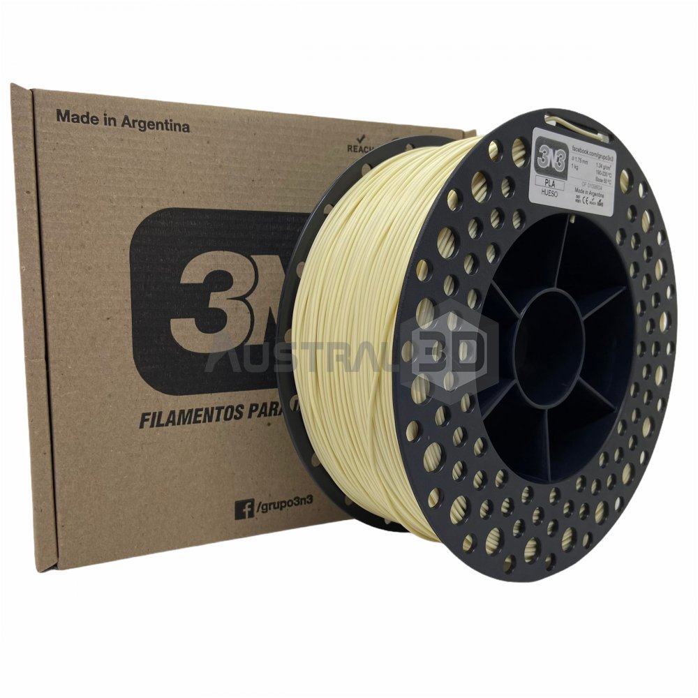 Filamento 3D 3n3 PLA HUESO 1.75mm 1KG