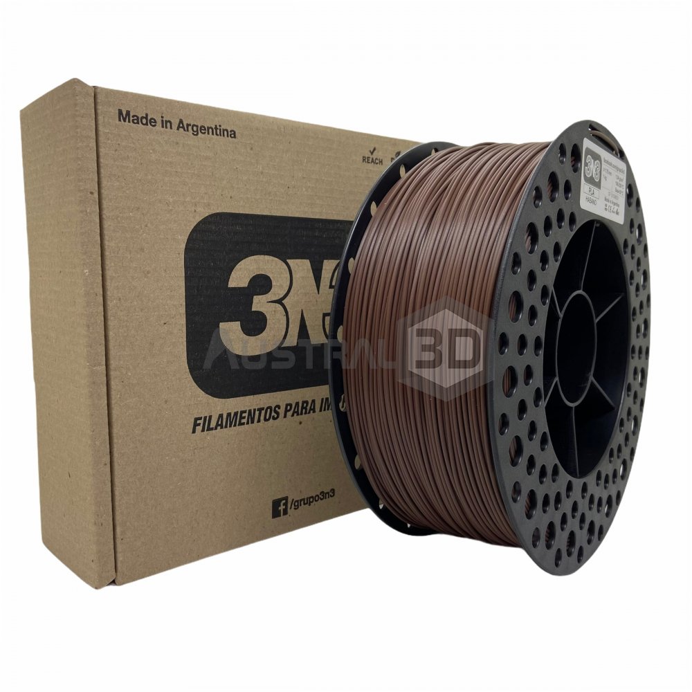 Filamento 3D 3n3 PLA HABANO 1.75mm 1KG