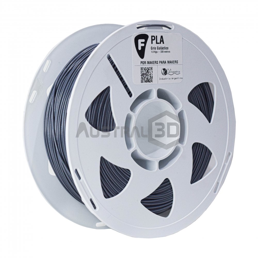 Filamento 3D PLA Filar 1.75Mm 1Kg GRIS GALACTICO (con brillitos)